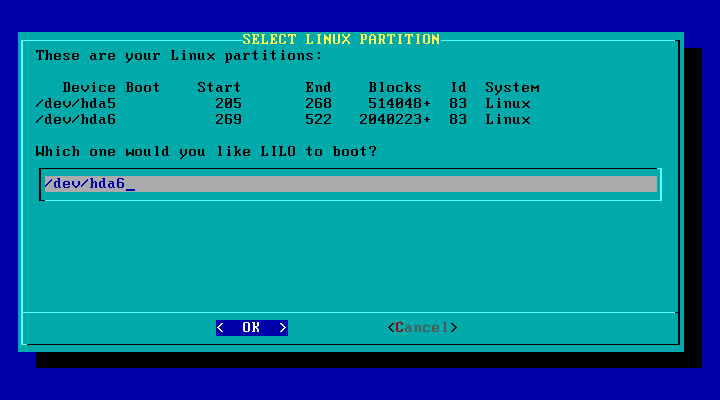 Select The Linux Partition Select The Linux Partition