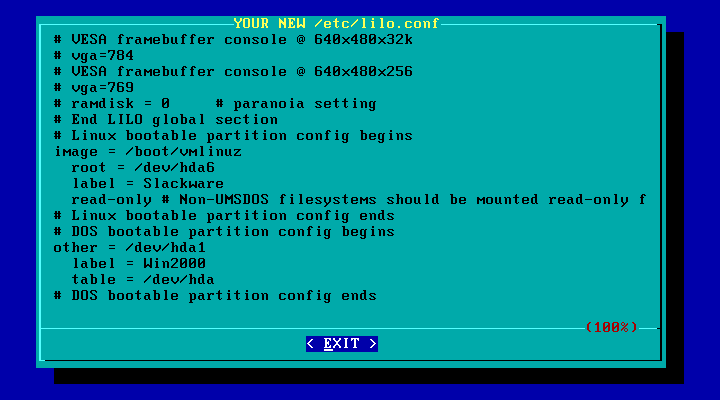 Critical /etc/lilo.conf Lines Critical /etc/lilo.conf Lines