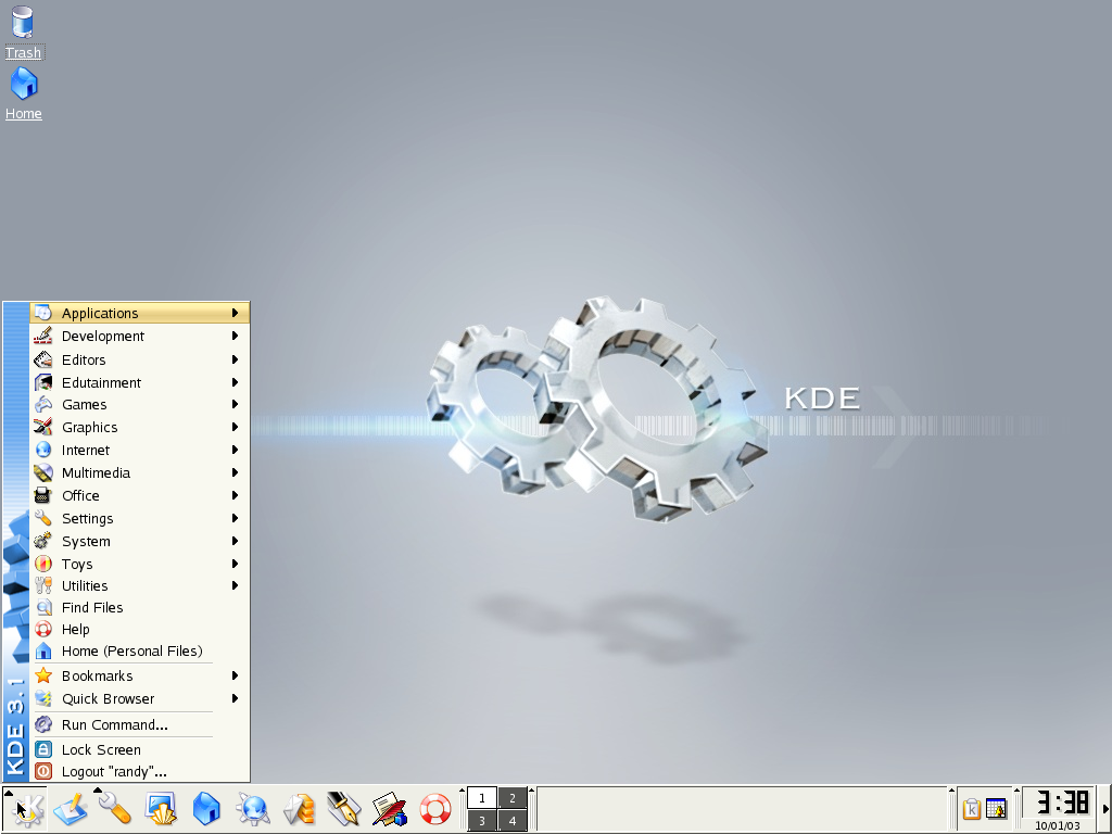 The KDE Menu