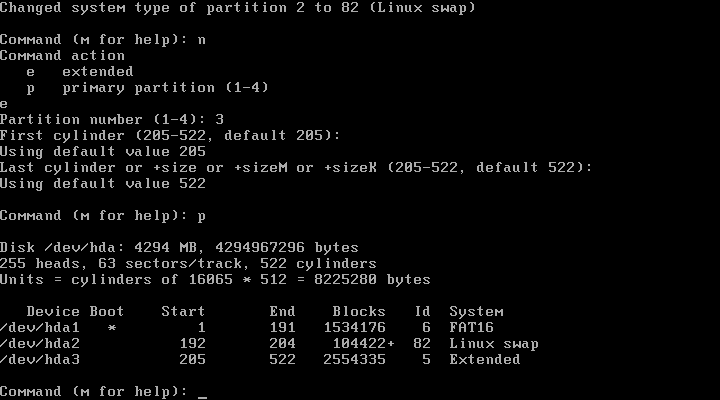 Creating An Extended Partition
