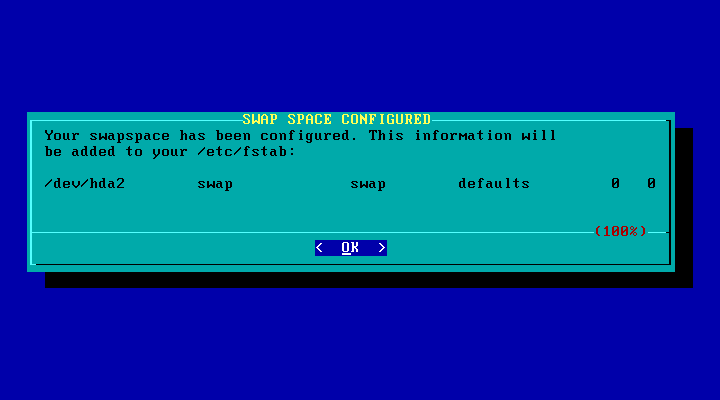 Configured Swap Space